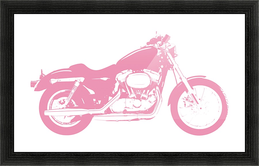 pink bike Picture Frame print