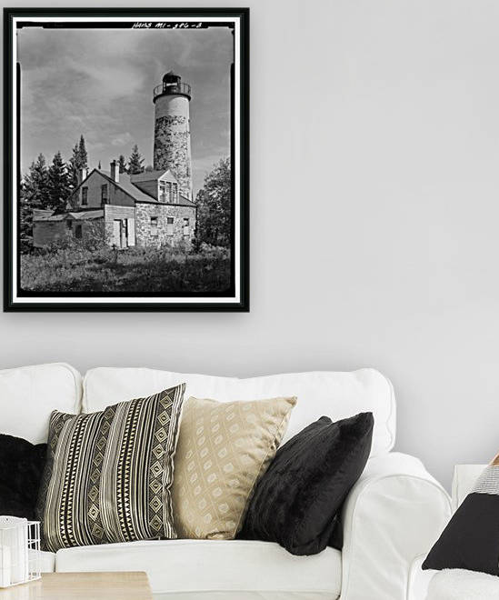 Rock-Harbor-Lighthouse-2-Michigan by Stock Photography