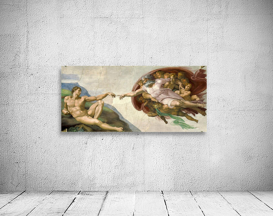 Michelangelo: The Creation Of Adam HD 300ppi Wall Preview