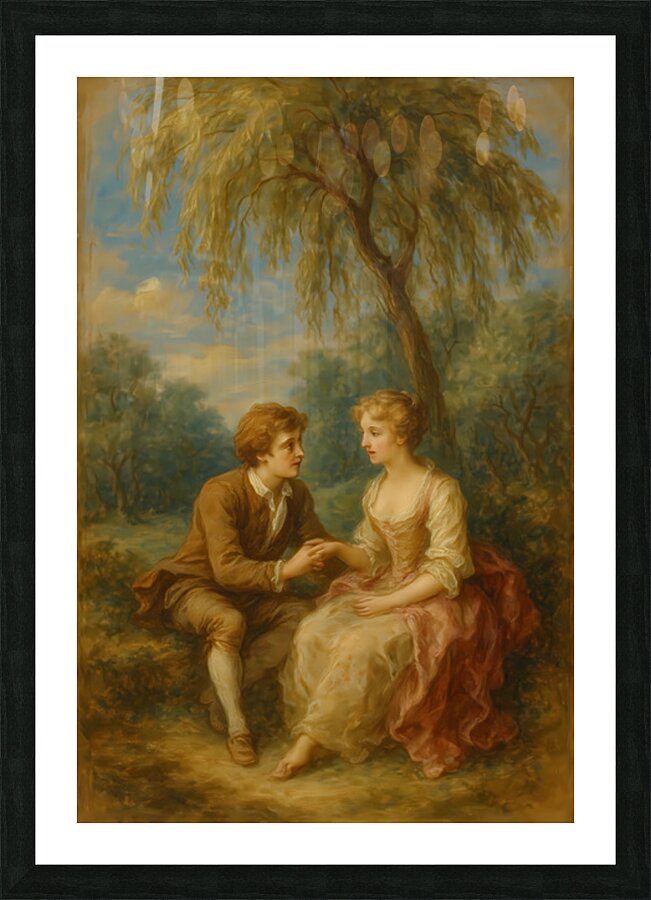 Beneath the Willow Beyond Time Picture Frame print