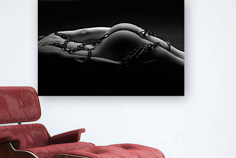 bondage_nude_woman_black_white_bodyscape by Alessandrodellatorre