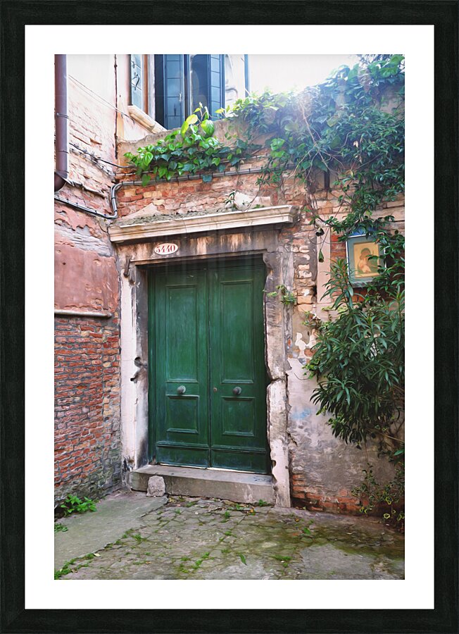 Italian door Picture Frame print