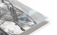 black and white HD Metal print
