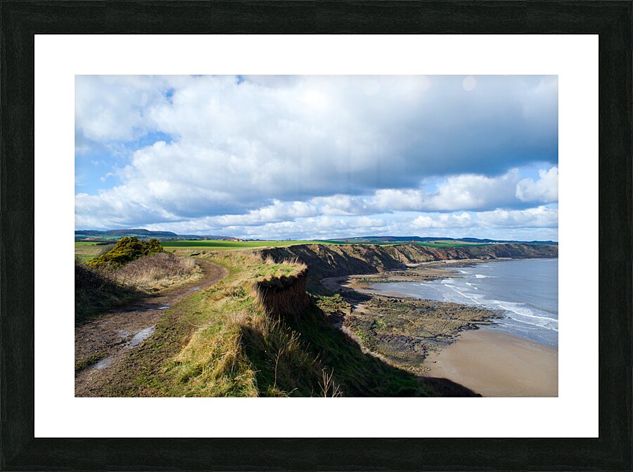 Scalby Cliffs Picture Frame print