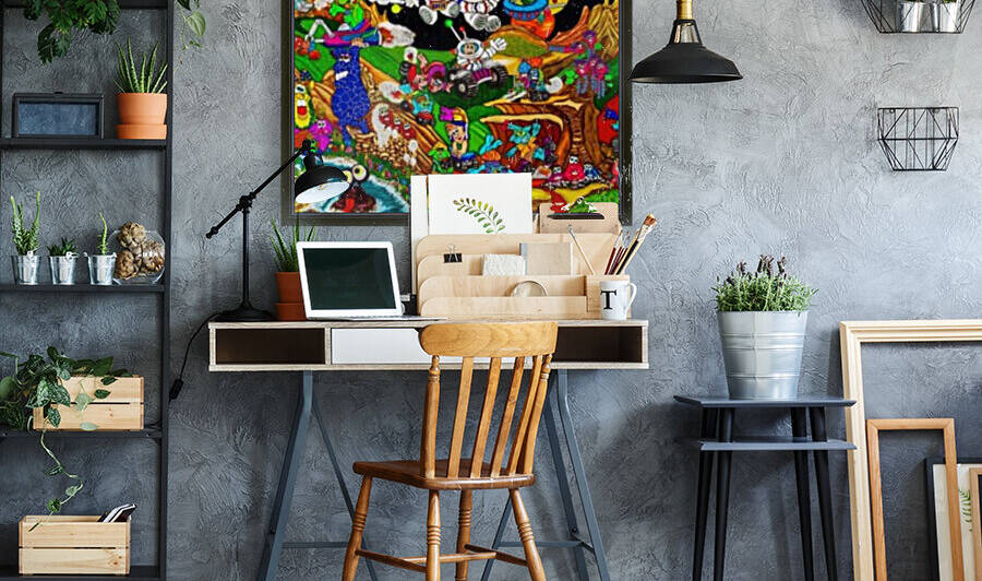 Distant Planet 36x64 by Danny Less