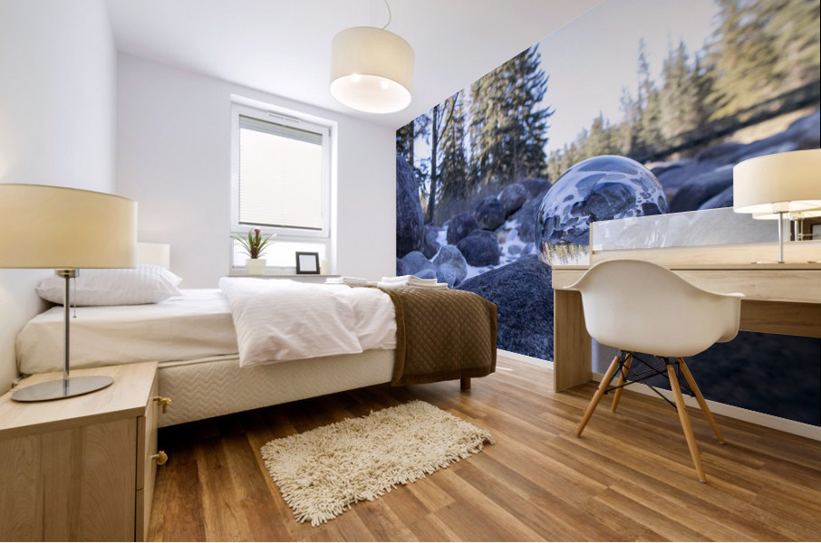 riverbed crystal Mural print