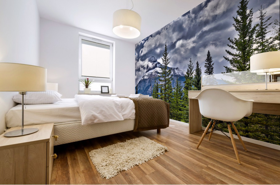 moody mountain Mural print