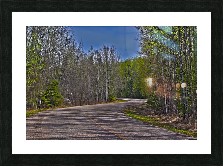 the winding road Picture Frame print