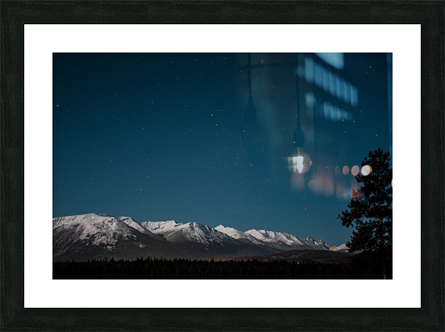 twilight over mountain Picture Frame print