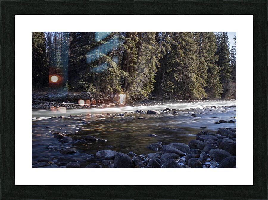 mountain stream Picture Frame print