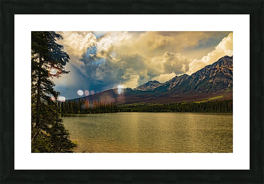 stormy mountain Picture Frame print