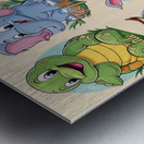 a delightful and vibrant collection of ten disney Metal print