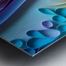 digital painting of a colorful landscape with flowers and trees  Metal print