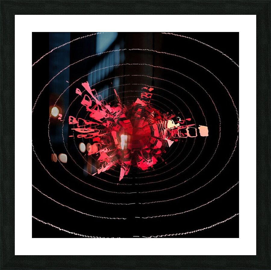 Red Drop Picture Frame print