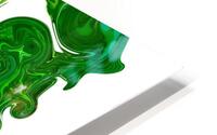 Green Splashes HD Metal print