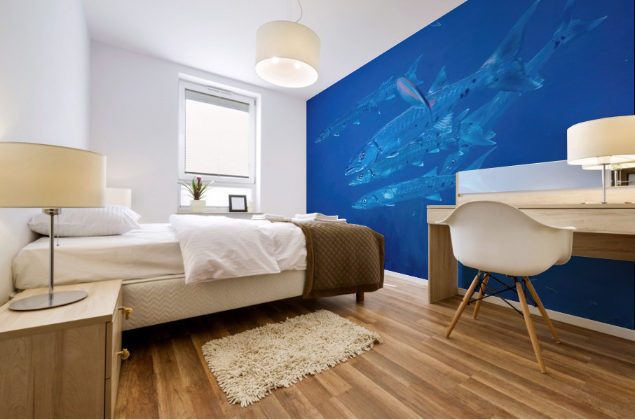 Barracuda Encounter Mural print