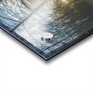 Silhouettes of Serenity: Lumbee River at Sunset Impression Acrylique