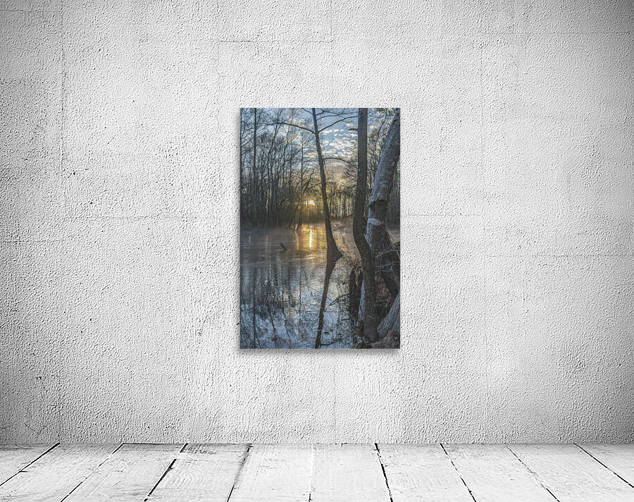 Silhouettes of Serenity: Lumbee River at Sunset Wall Preview