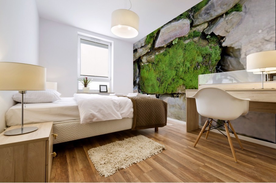 Mossy Stone Mural print