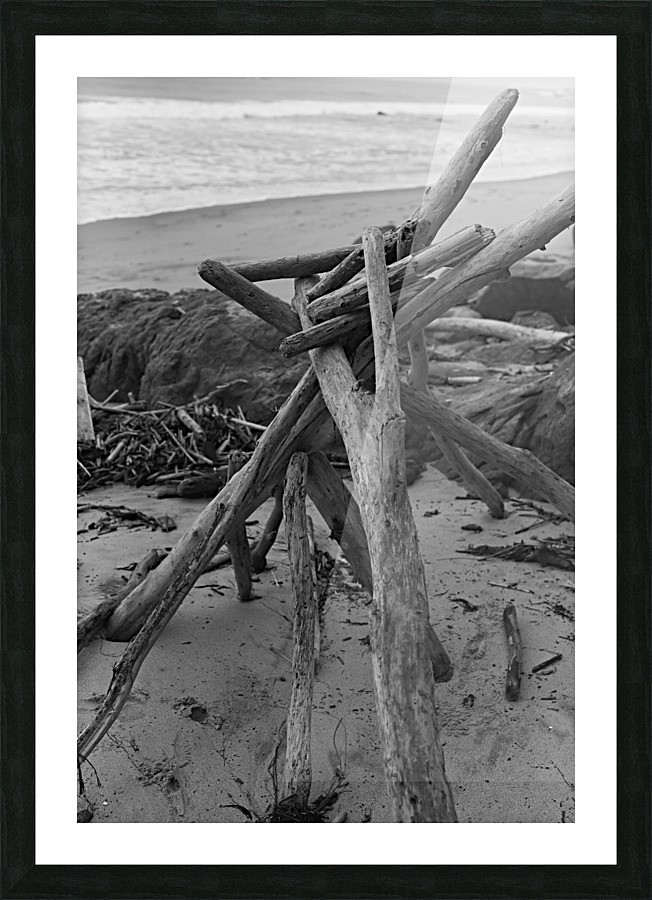 Driftwood Art Picture Frame print