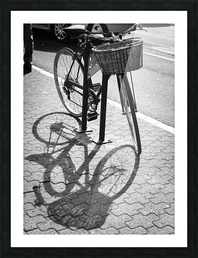 Bicycle Shadow Picture Frame print