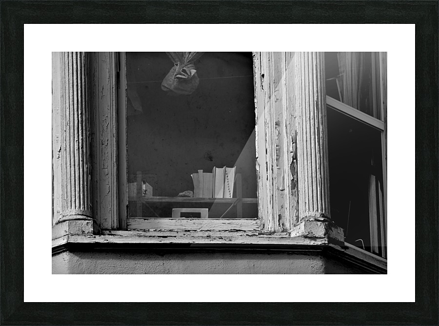 Books In A Window Picture Frame print