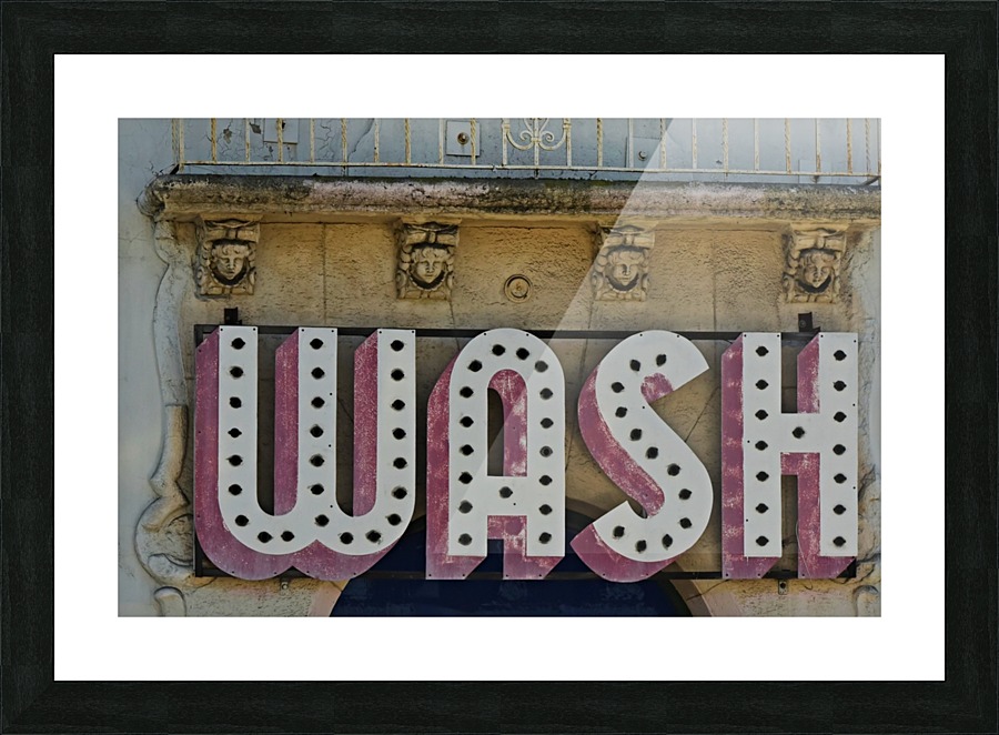 Wash Picture Frame print