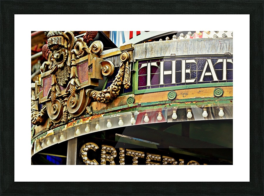 Old Theatre Picture Frame print