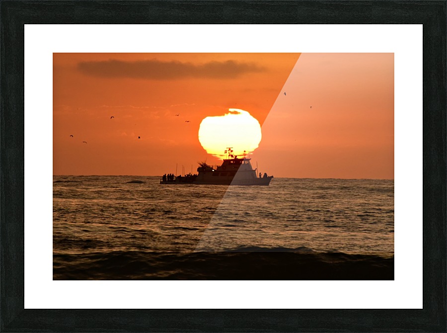 Carrying the Sunset Picture Frame print