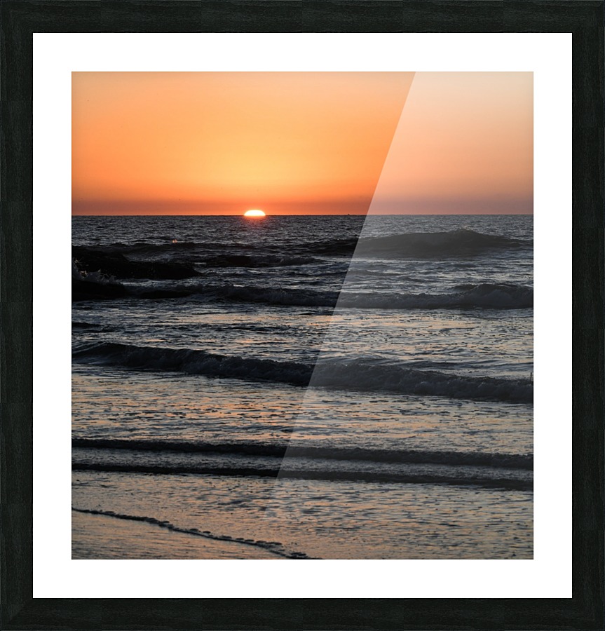 Ocean Beach Sunset Picture Frame print