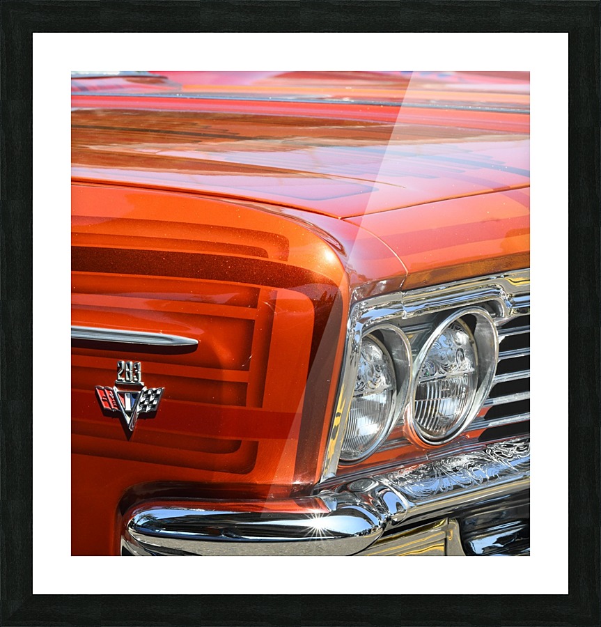 Vintage Orange Picture Frame print