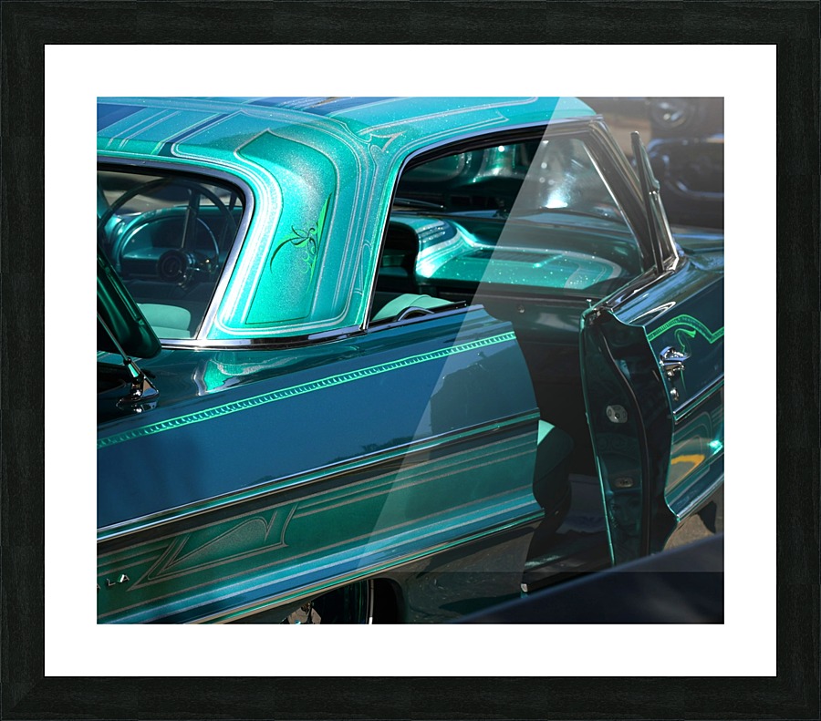 Vintage Blue Picture Frame print