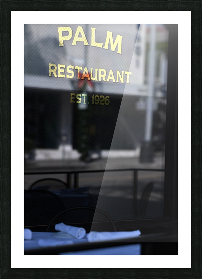 Restaurant Window Picture Frame print