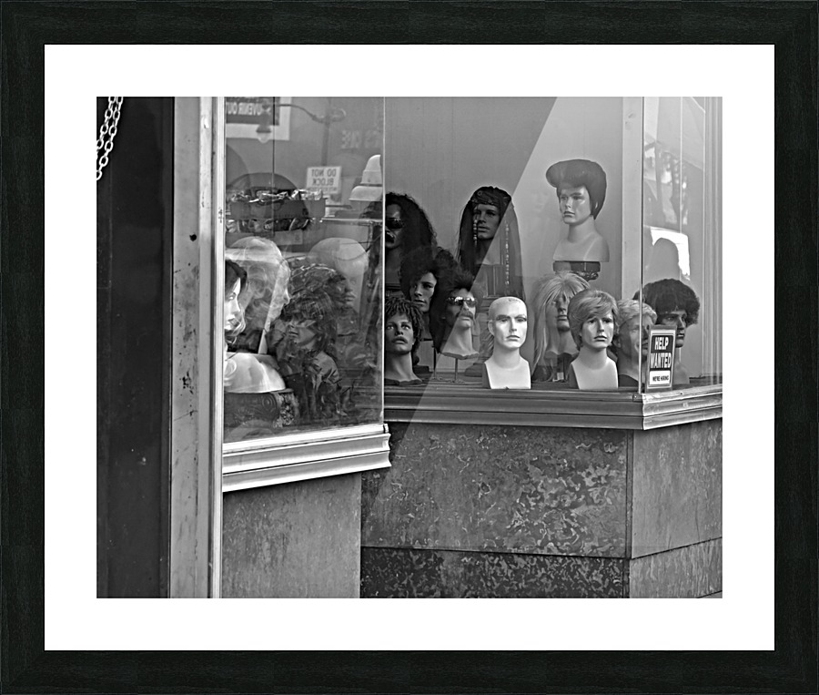 Wig Shop Picture Frame print