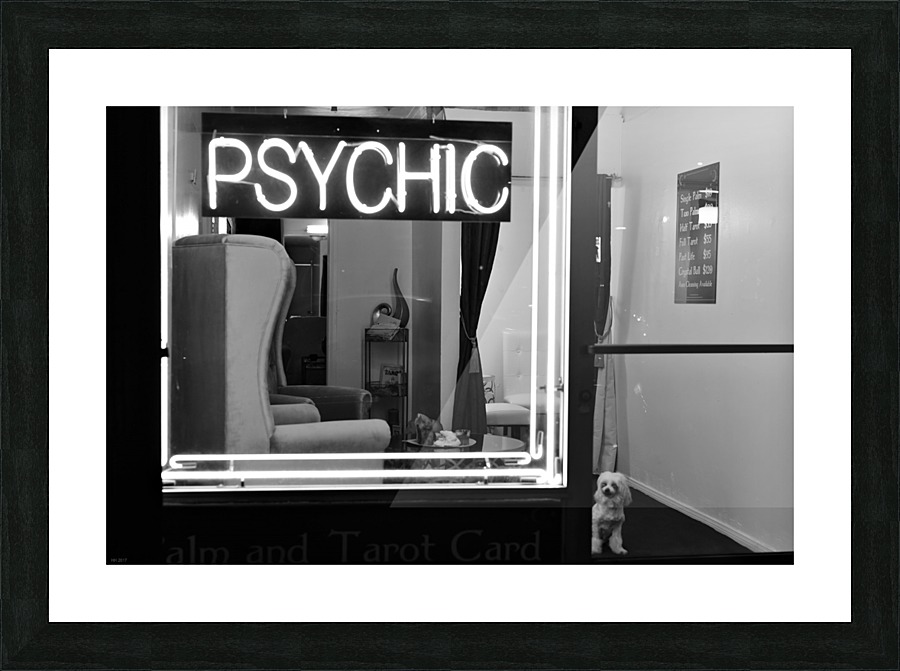Psychic Storefront Picture Frame print