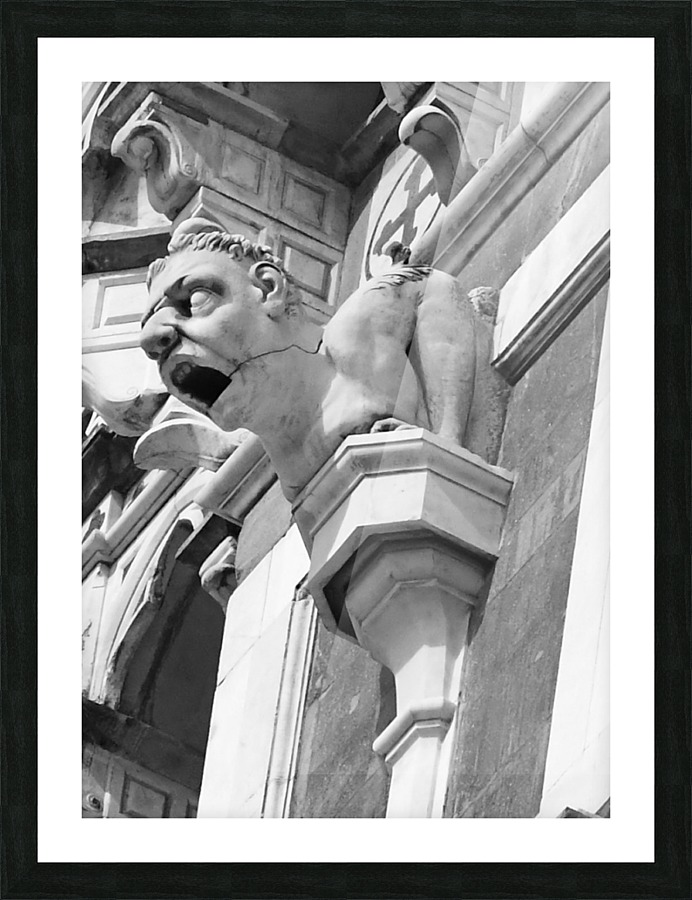 Gargoyle Picture Frame print