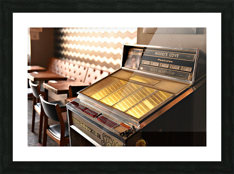 The Old Jukebox Picture Frame print