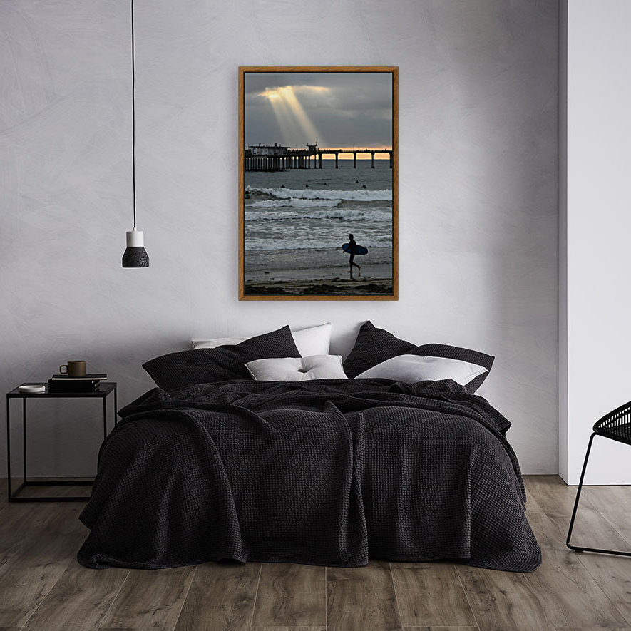 Surfer at Sunset Reproduction