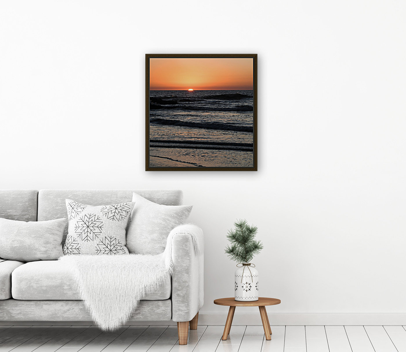 Ocean Beach Sunset Reproduction