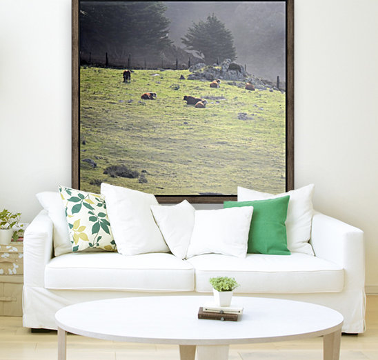 Cows in the Mist Reproduction