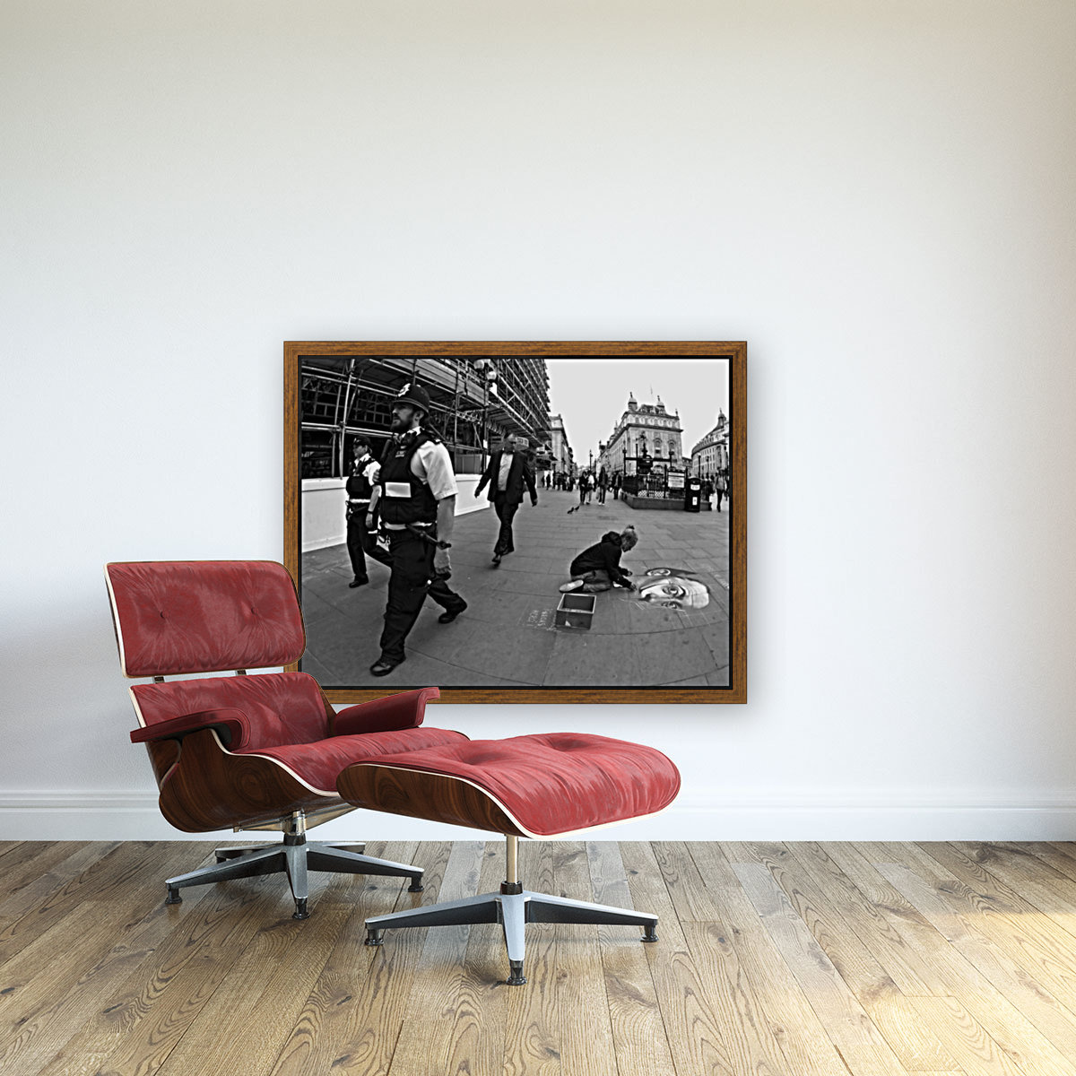 Chalk Art with Bobbies Reproduction