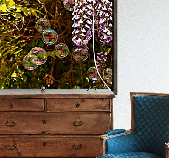 Bubbles in the Garden Reproduction