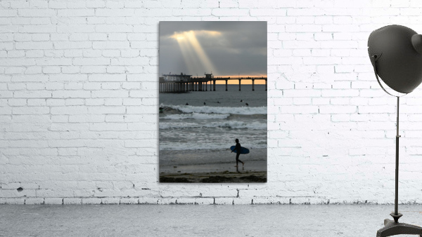 Surfer at Sunset Wall Preview