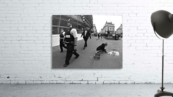 Chalk Art with Bobbies Wall Preview