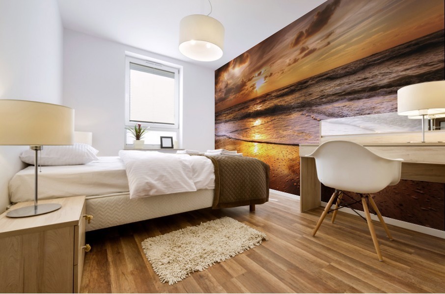 Seashore high saturated photorgraphy Mural print