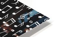 chalk music notes signs seamless pattern HD Metal print