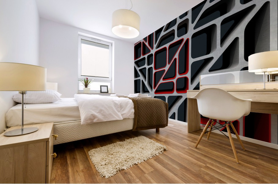 Modular Design Diagonal Mural print