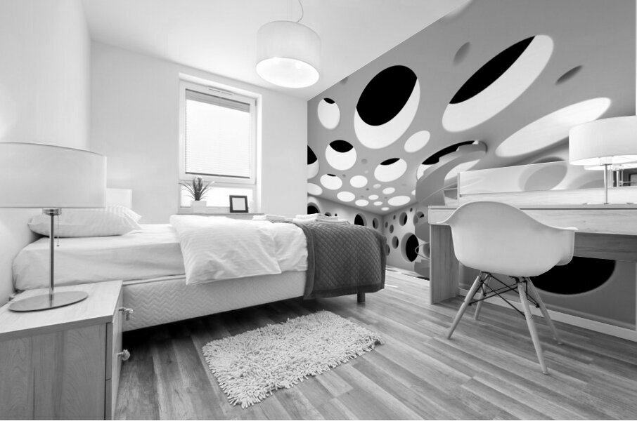 Minimalist Architecture -White Mural print