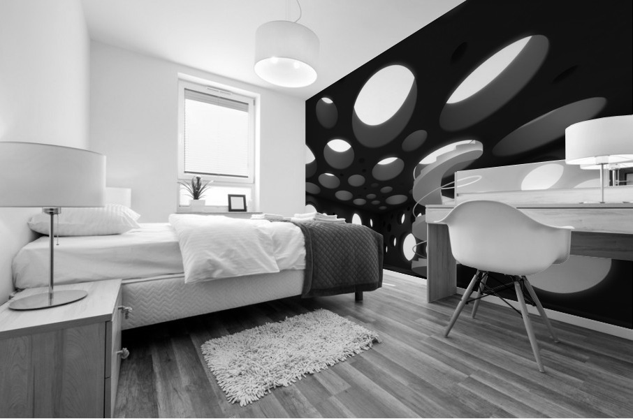 Swiss Cheese Concept Design Mural print