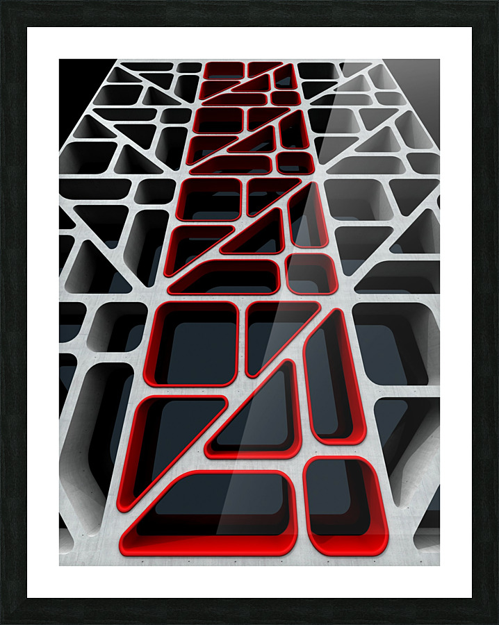 Geometric Windows Picture Frame print